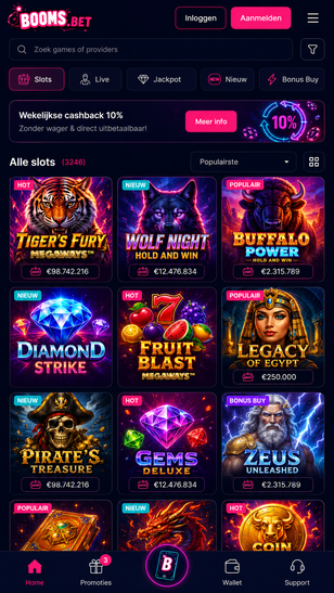 boomsbet nederland Gameplay